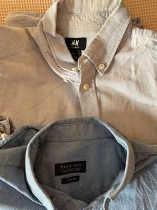 Pack camisas hombre HM Mango y Zara
