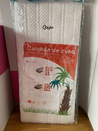 Colchón cuna bebé fibra de coco