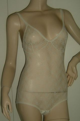 VINTAGE BODY PIZZO BIANCO UPIM SEXY LINGERIE