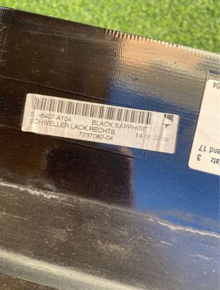 Estriberas taloneras BMW F10 originales