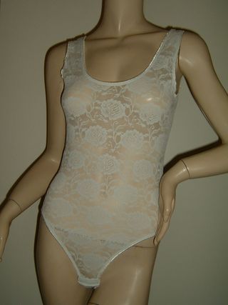 VINTAGE BODY PIZZO BIANCO CHICCA TAGLIA 3