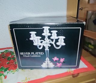 Candelabros Plata 5 brazos