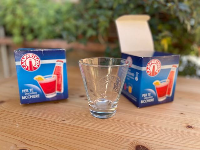 bicchiere vetro Campari Soda cl 27,5