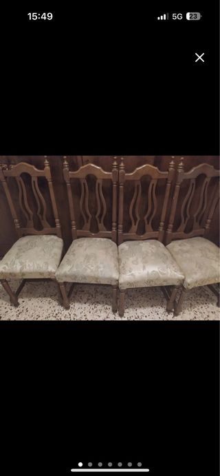 Conjunto de sillas clasicas
