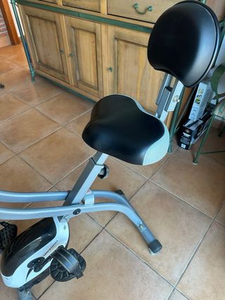 Bicicleta estática con respaldo como nueva