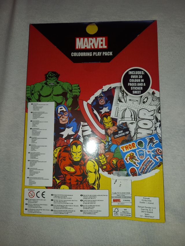 Set para pintar Marvel