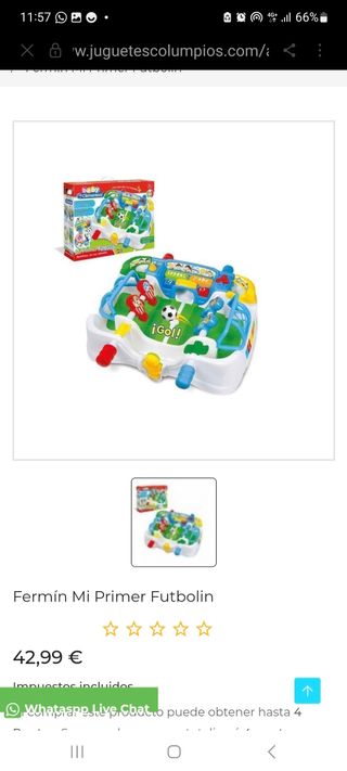 Mi primer futbolin clementoni infantil