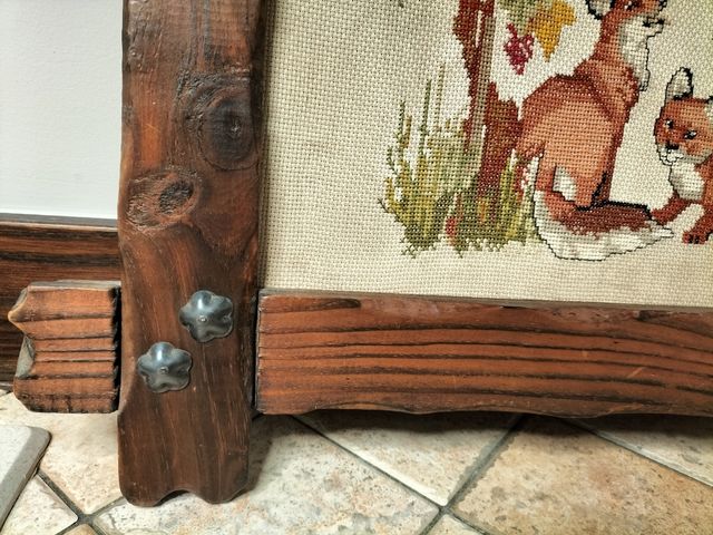 Quadro ricamato a punto croce 