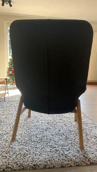 Sillon individual respaldo alto gris Vedbo Ikea