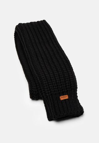 Pack BARBOUR Gorro y Bufanda Negro