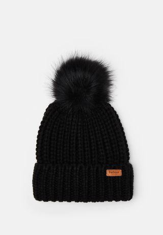 Pack BARBOUR Gorro y Bufanda Negro