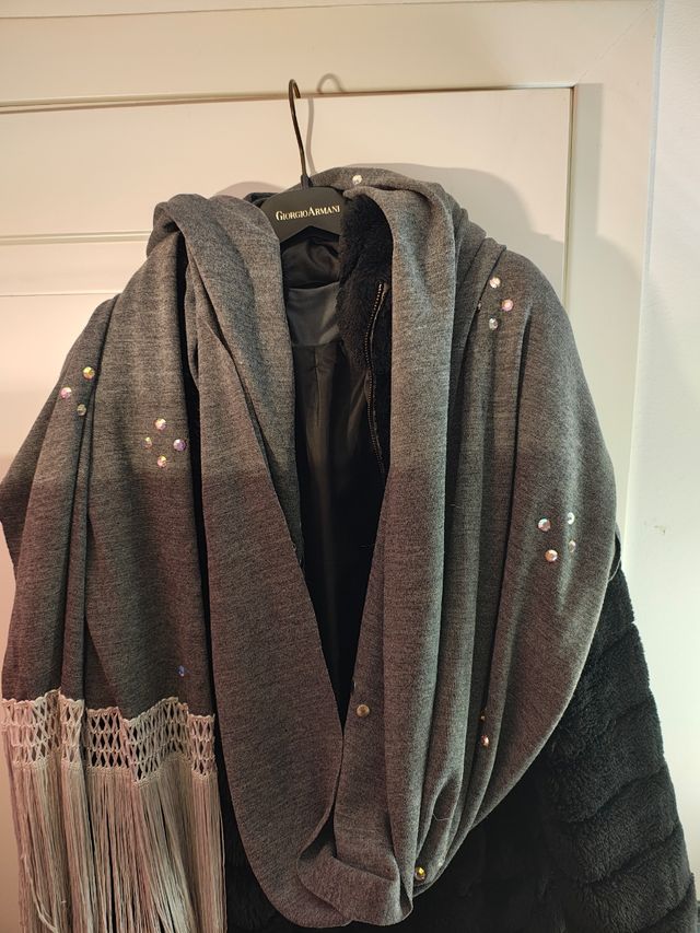 Sciarpa Pashmina stola scialle lana merino