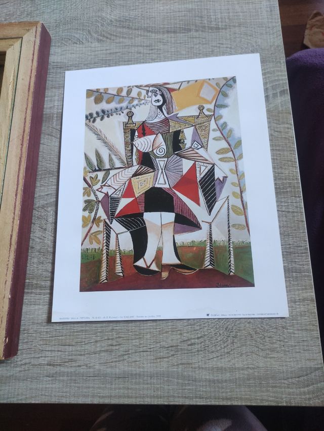 Imagen Picasso mujer en el jardin