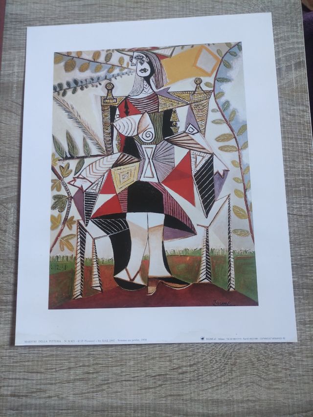 Imagen Picasso mujer en el jardin