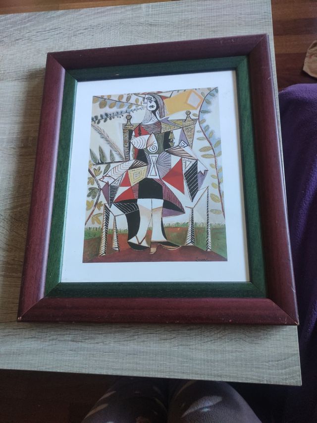 Imagen Picasso mujer en el jardin