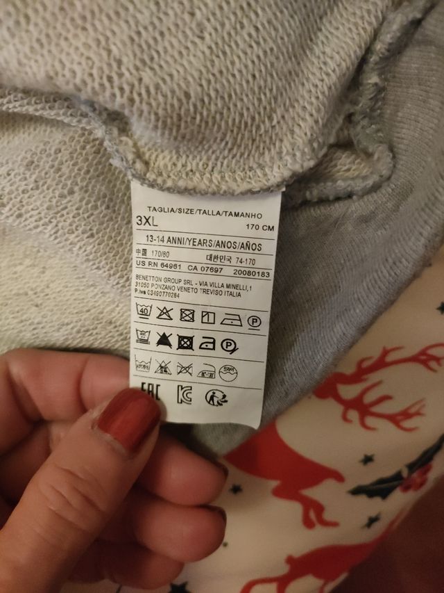 Jersey Benetton gris sin estrenará