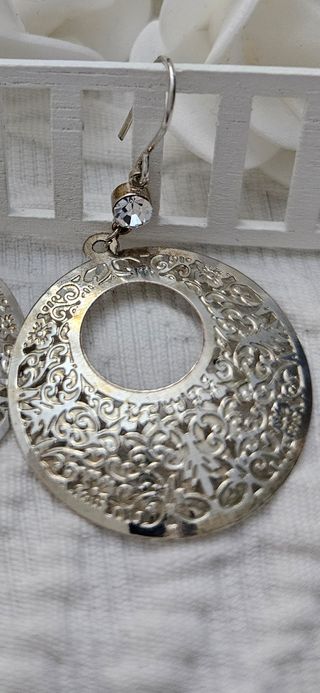 Pendientes plata antiguos