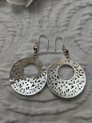 Pendientes plata antiguos