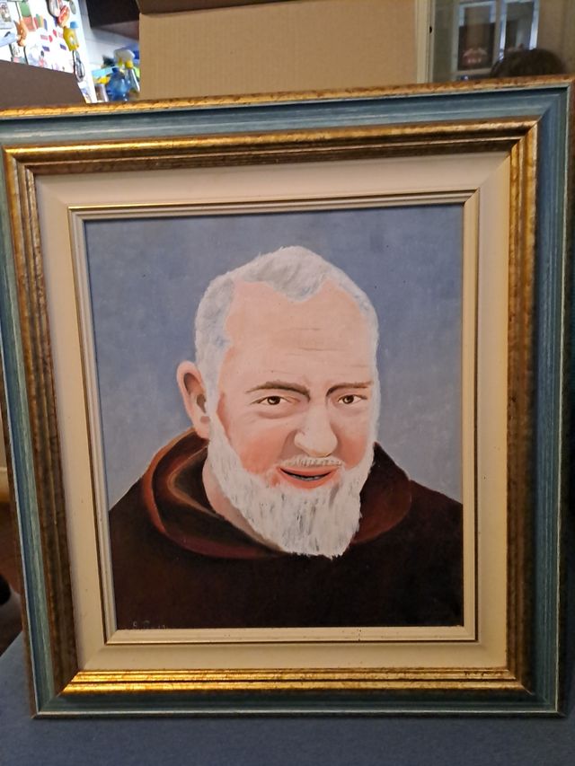 Quadro dipinto Padre Pio