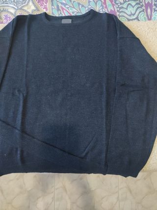 Jersey de niña azul marino Zara