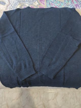 Jersey de niña azul marino Zara