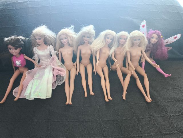 Barbies y varias muñecas