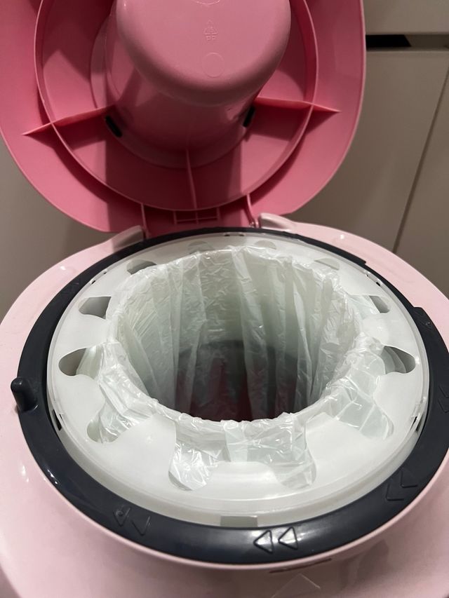 Papelera tommee tippea sangenic rosa