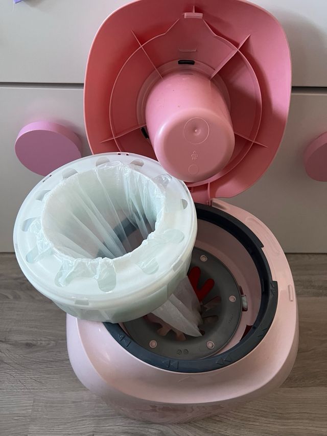 Papelera tommee tippea sangenic rosa