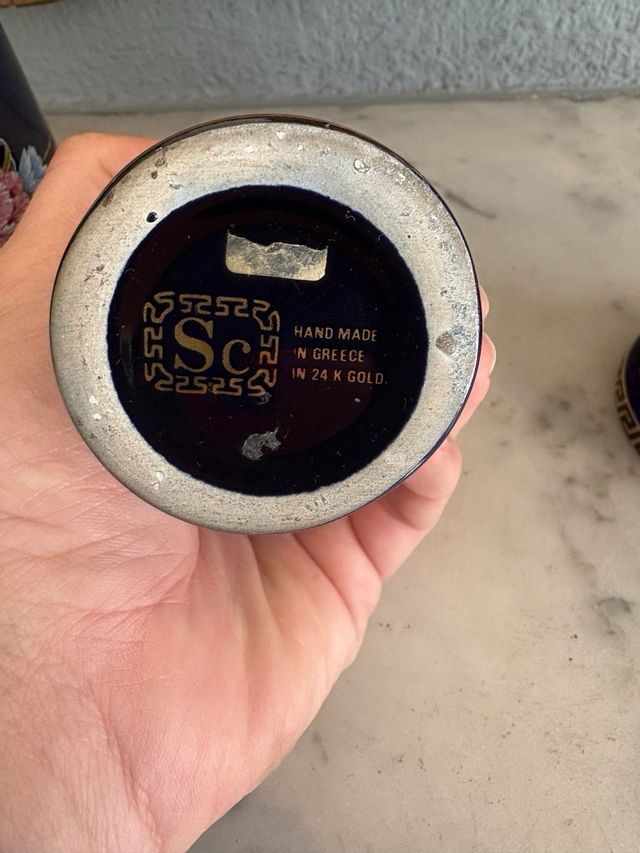 Detalles decoracion griega. A mano. Oro 24 k