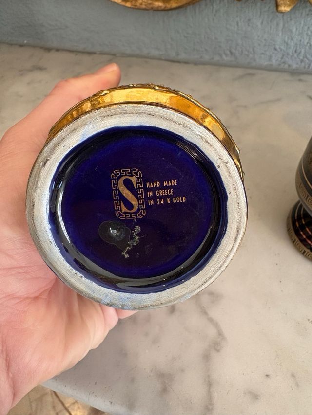 Detalles decoracion griega. A mano. Oro 24 k