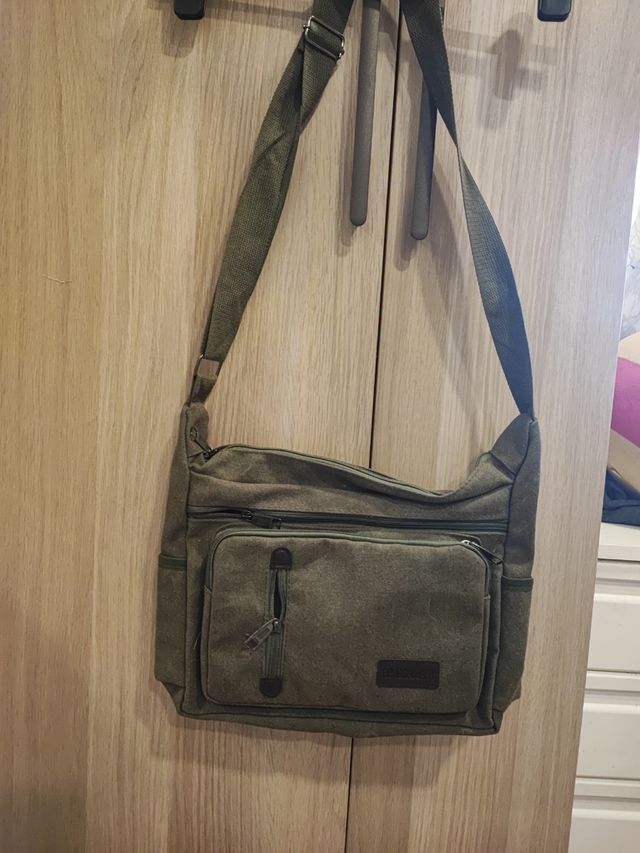 Bolso lona verde