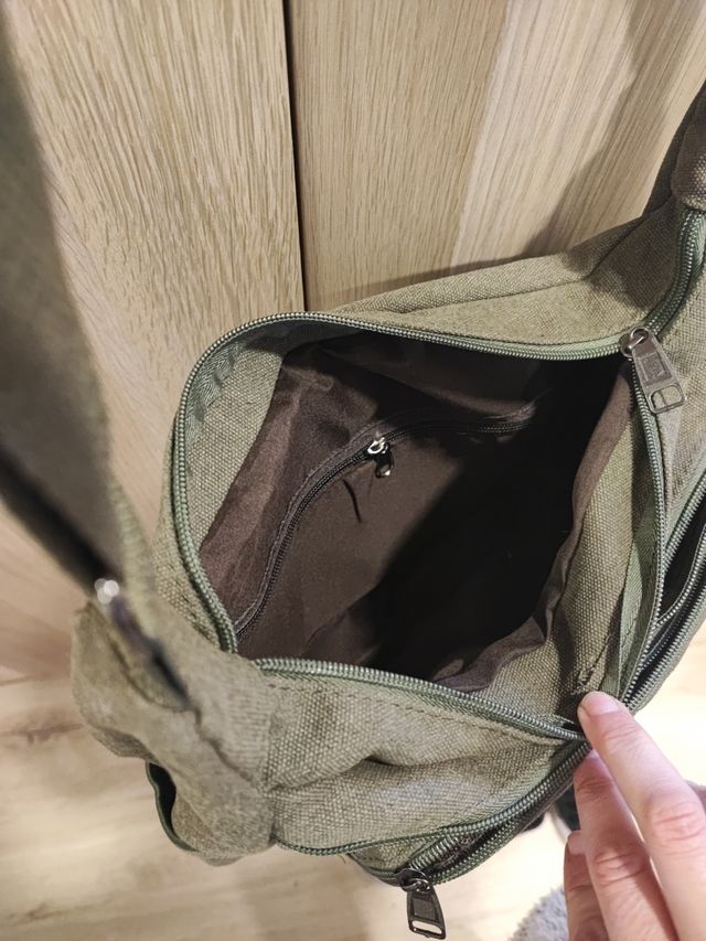 Bolso lona verde