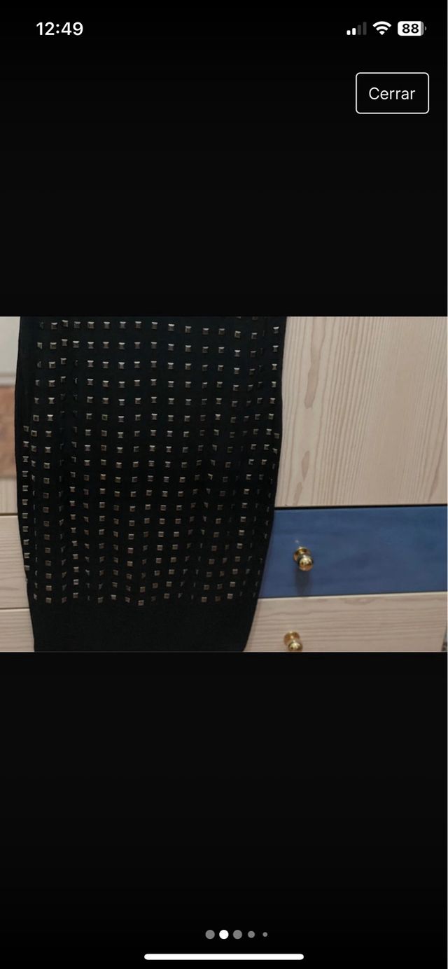 Vestido punto tachuelas 