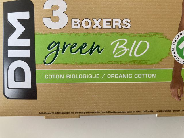 DIM Bio. Pack 3 bóxers. Talla L