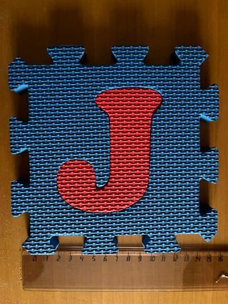 Alfombra 36 piezas de letras y números