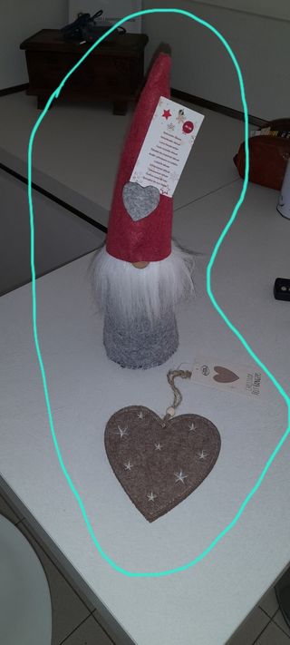 Decorazioni natalizie in stoffa nuove 