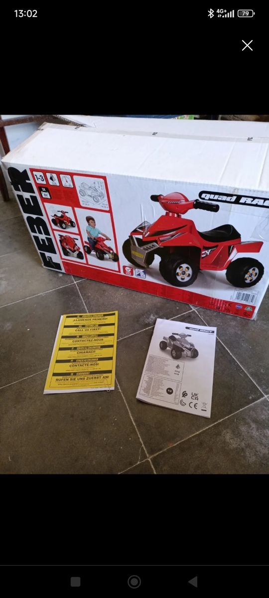 Feber de 1 a 3 años moto quad Racy