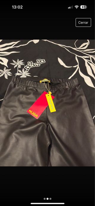 Leggins negros piel 