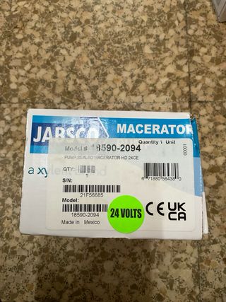 Jabsco Bomba Maceradora 18590 2094 24V