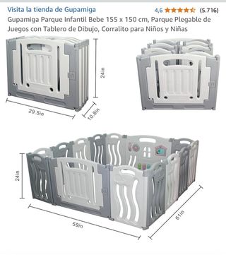 Parque corral plegable bebe.