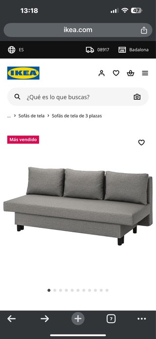 Sofa cama Ikea