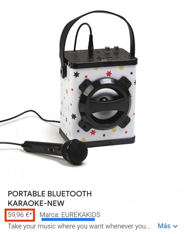 SIN USAR.Karaoke altavoz portátil con bluetooth