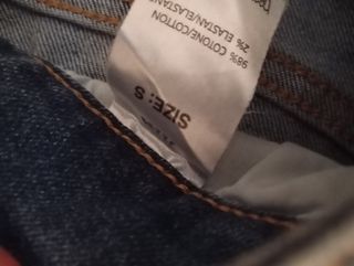 Pantalón pitillo azul talla S 