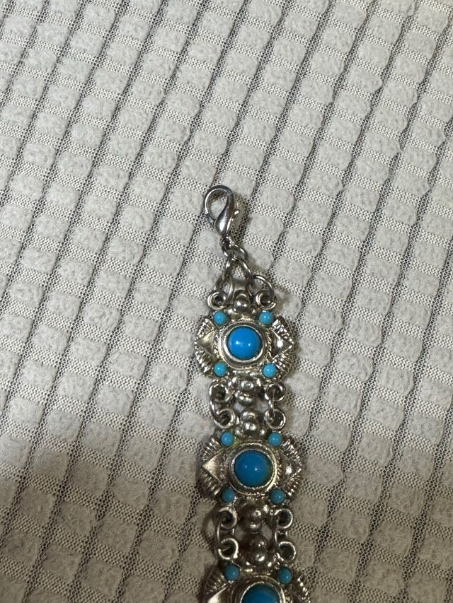 Pulsera original azul y plateada