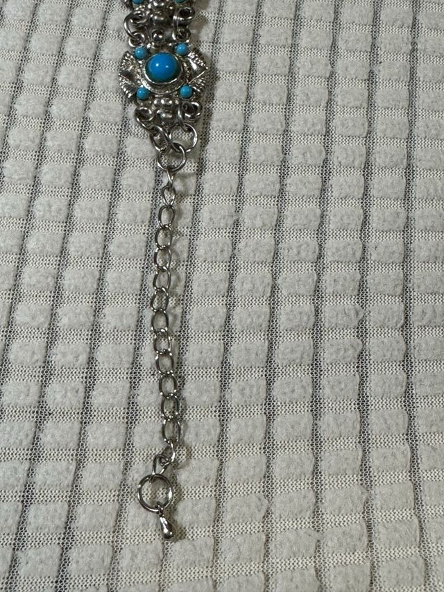 Pulsera original azul y plateada