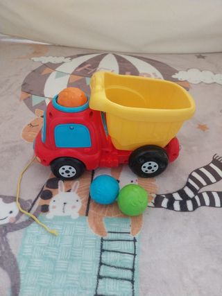Miguelon el camión de Vtech. Camion remolque.