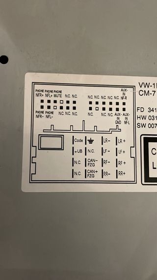 Radio cd Volkswagen Golf 6 original