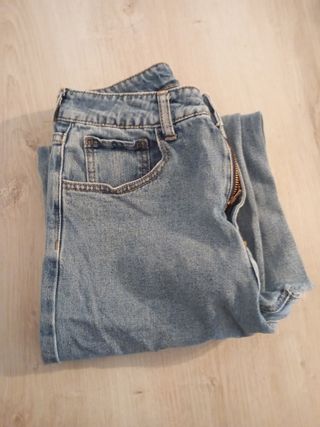 Pantalón ancho talla xs azul