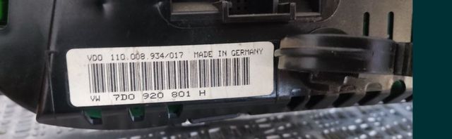 VW t4 2.5 TDI cuadro instrumentos