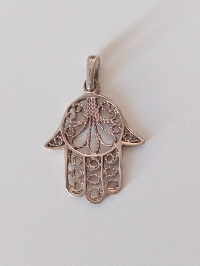 Colgante plata mano de Fátima